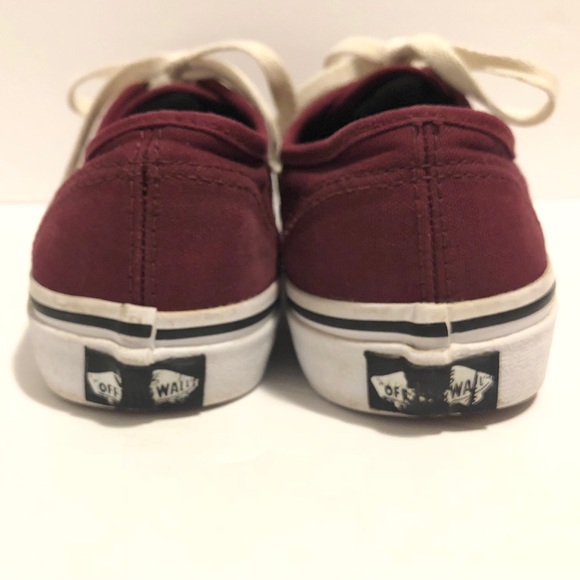 Vans burgundy kids shoe - Picture 6 of 8